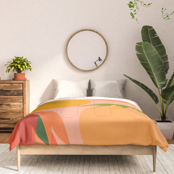 Spring Citrus #3 - Modern Art Print Comforter Gallery Image 3