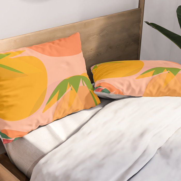 Spring Citrus #3 - Modern Art Print Pillow Sham Gallery Image 2
