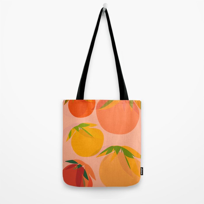 Spring Citrus #3 - Modern Art Print Tote Bag Gallery Image 2