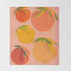 Spring Citrus #3 - Modern Art Print Throw Blanket Gallery Image 2