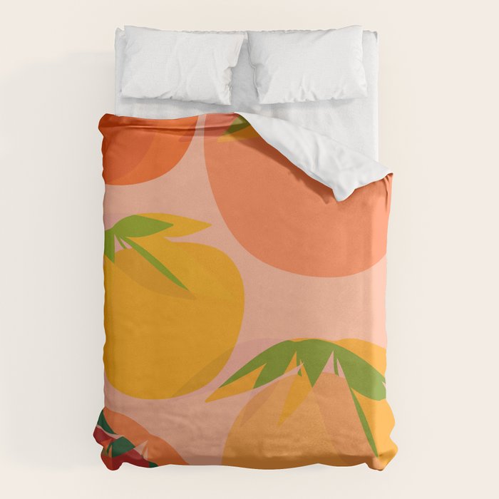 Spring Citrus #3 - Modern Art Print Duvet Cover Gallery Image 1