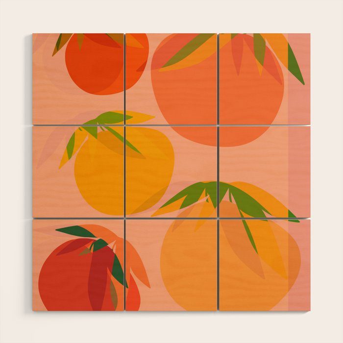 Spring Citrus #3 - Modern Art Print Wood Wall Art Gallery Image 1