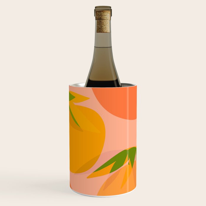 Spring Citrus #3 - Modern Art Print Wine Chiller Gallery Image 1