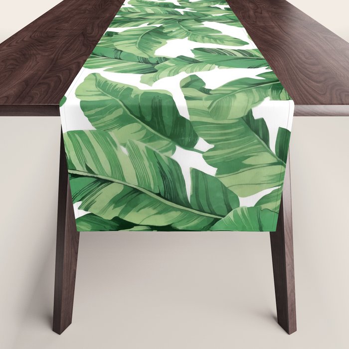Tropical banana leaves VI Table Runner Gallery Image 1