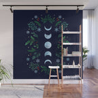 Moonlight Garden - Festive Green Wall Mural Gallery Image 1