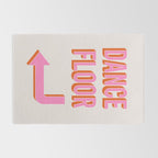 Dance Floor Left Arrow (Pink Orange) Rug Gallery Image 2