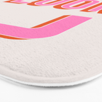 Dance Floor Left Arrow (Pink Orange) Bath Mat Gallery Image 3