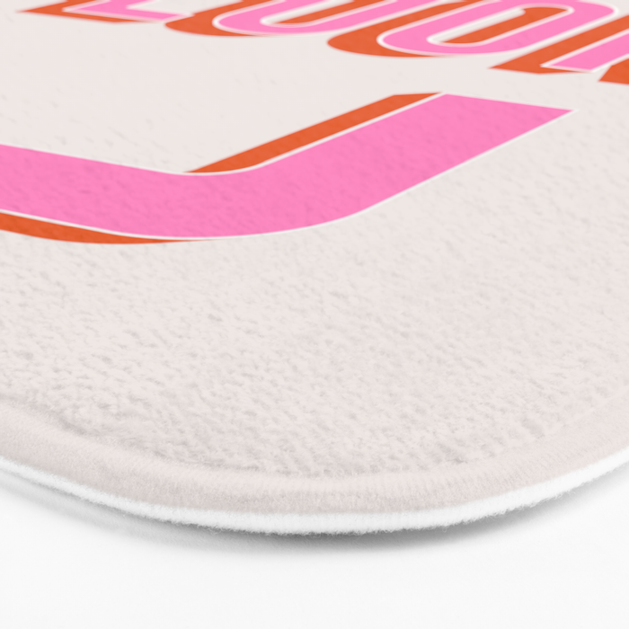 Dance Floor Left Arrow (Pink Orange) Bath Mat Gallery Image 3