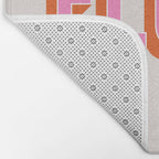 Dance Floor Left Arrow (Pink Orange) Bath Mat Gallery Image 2