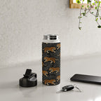 Tigers - black and charcoal  Water Bottle Gallery Image 4