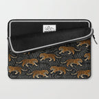 Tigers - black and charcoal  Laptop Sleeve Gallery Image 2