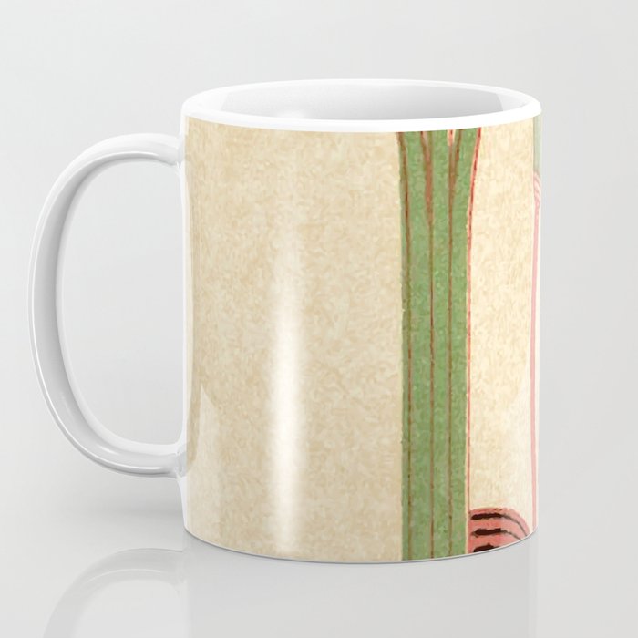 Egyptian Papyrus Plants and Lotus Flowers Coffee Mug Gallery Image 3