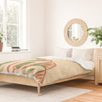Egyptian Papyrus Plants and Lotus Flowers Duvet Cover Gallery Image 2