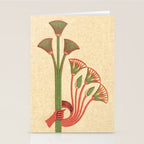 Egyptian Papyrus Plants and Lotus Flowers Stationery Card Gallery Image 2