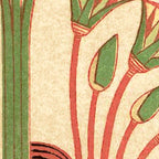 Egyptian Papyrus Plants and Lotus Flowers Coffee Mug Gallery Image 2