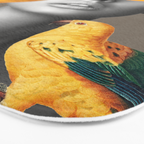 Girl with Parrots Bath Mat Gallery Image 3