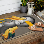 Girl with Parrots Outdoor Rug Gallery Image 2