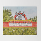 ACL Music Fest Sign Throw Blanket Gallery Image 2