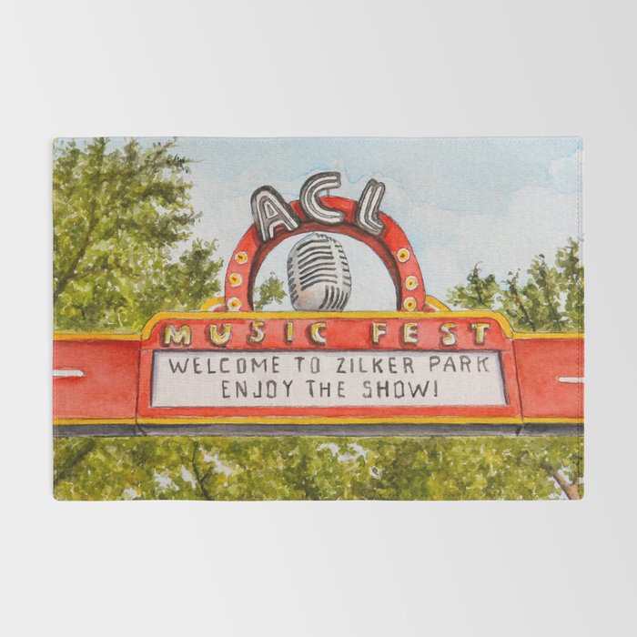 ACL Music Fest Sign Rug Gallery Image 2