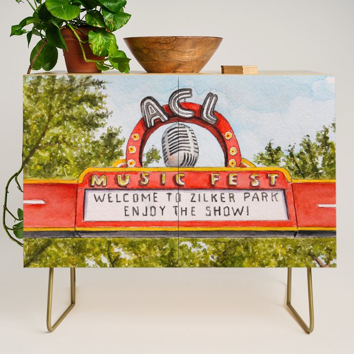 ACL Music Fest Sign Credenza Gallery Image 1