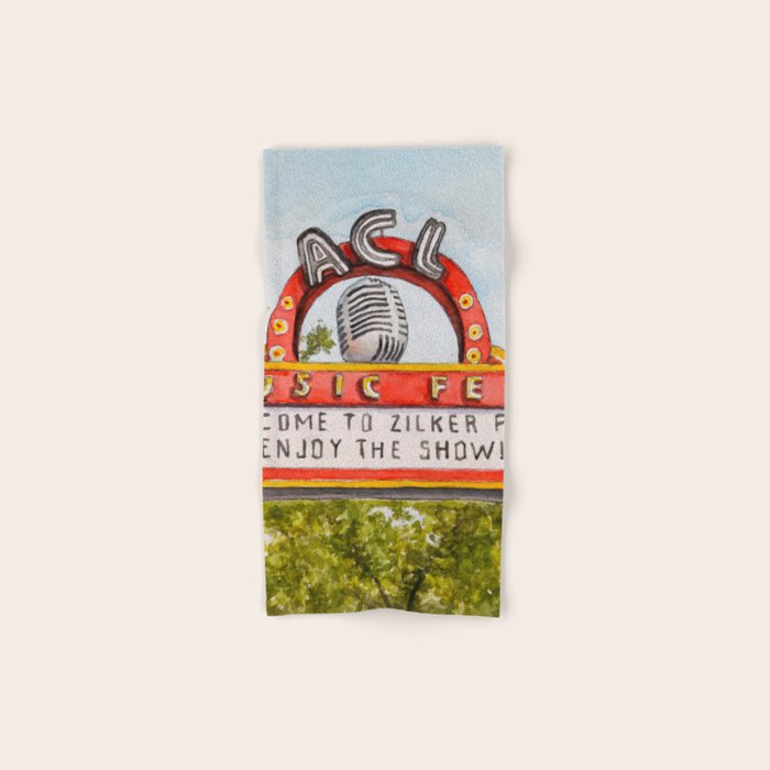 ACL Music Fest Sign Bath Towel Gallery Image 1