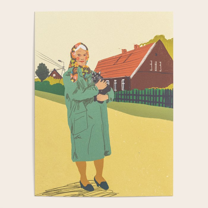 Woman with a cat Poster Gallery Image 4