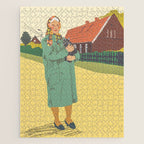 Woman with a cat Jigsaw Puzzle Gallery Image 1