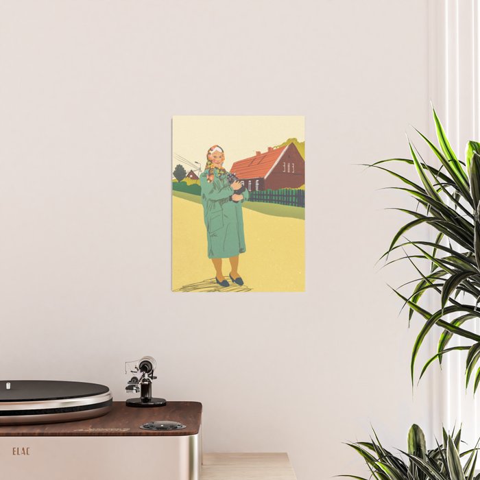 Woman with a cat Poster Gallery Image 2