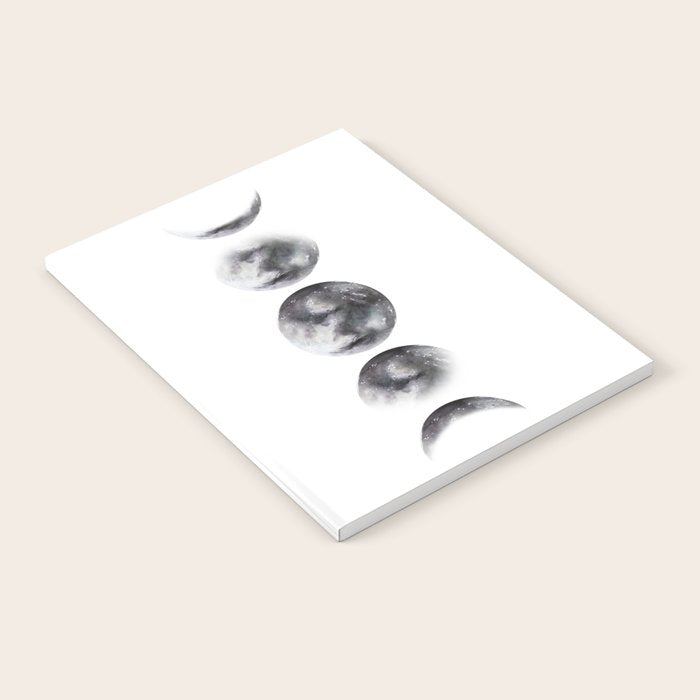 Moon phases watercolor painting Notebook Gallery Image 1
