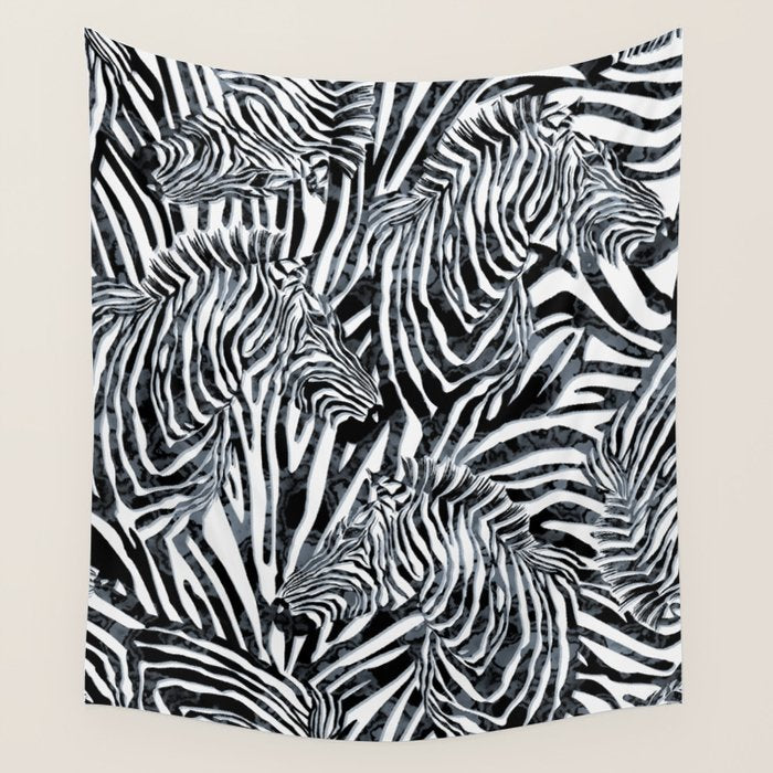 Zebra Wall Tapestry Gallery Image 1