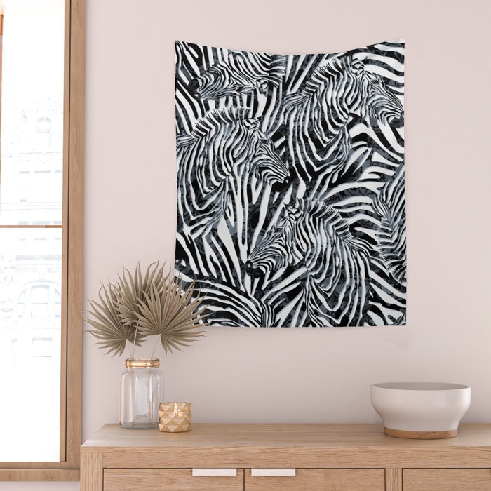 Zebra Wall Tapestry Gallery Image 2