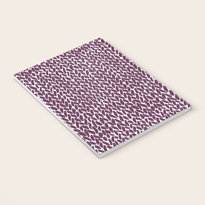 Hand Knit Plum Notebook Gallery Image 3