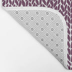 Hand Knit Plum Bath Mat Gallery Image 2