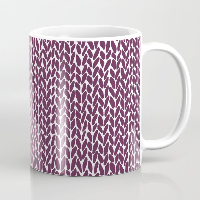 Hand Knit Plum Coffee Mug Gallery Image 1