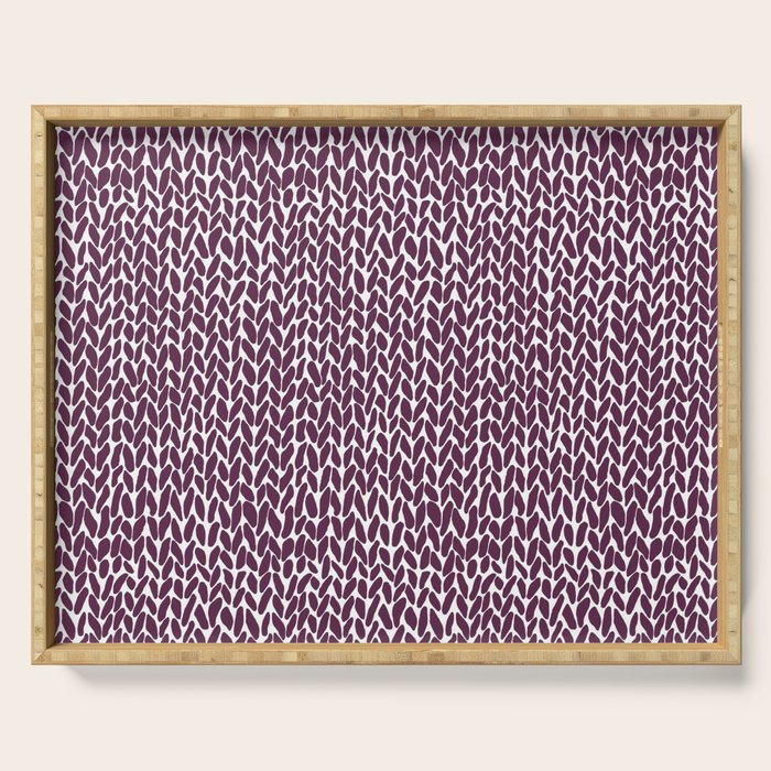 Hand Knit Plum Serving Tray Gallery Image 1