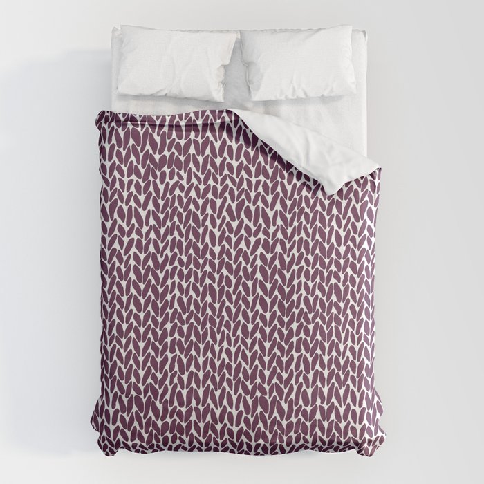 Hand Knit Plum Duvet Cover Gallery Image 6