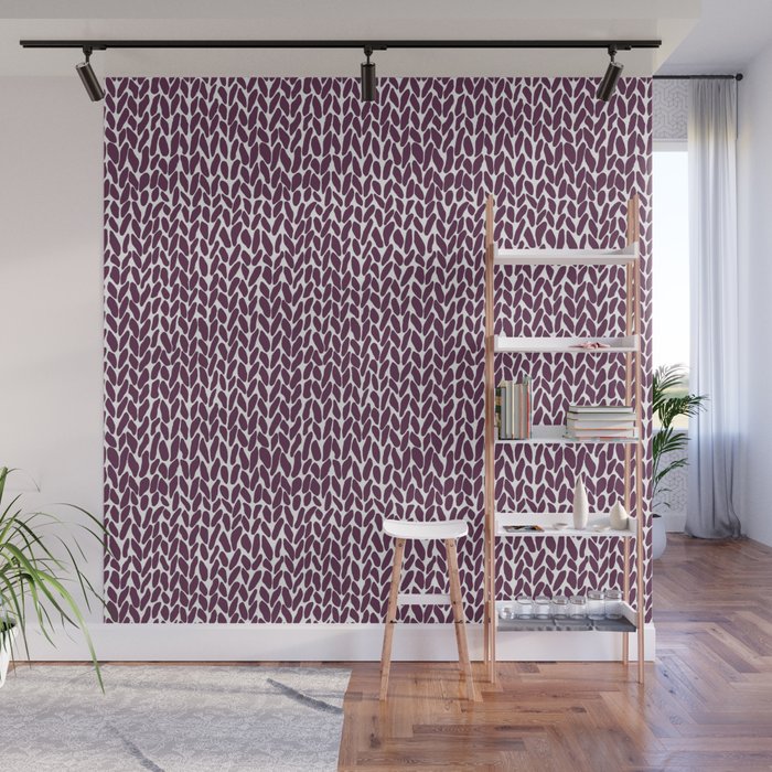 Hand Knit Plum Wall Mural Gallery Image 1