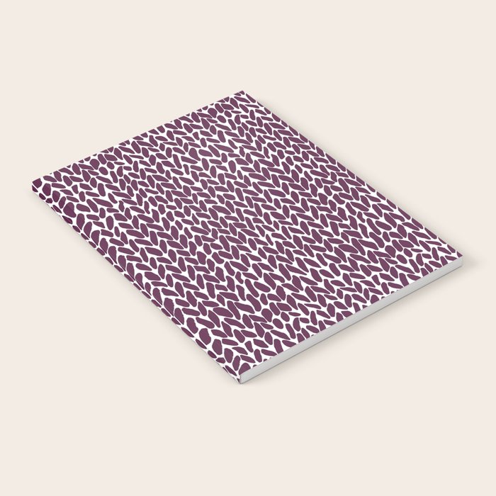 Hand Knit Plum Notebook Gallery Image 2