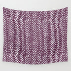 Hand Knit Plum Wall Tapestry Gallery Image 4