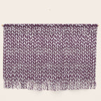 Hand Knit Plum Wall Hanging Gallery Image 1