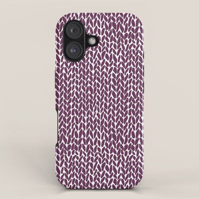Hand Knit Plum iPhone Case Gallery Image 1
