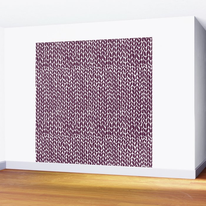 Hand Knit Plum Wall Mural Gallery Image 2