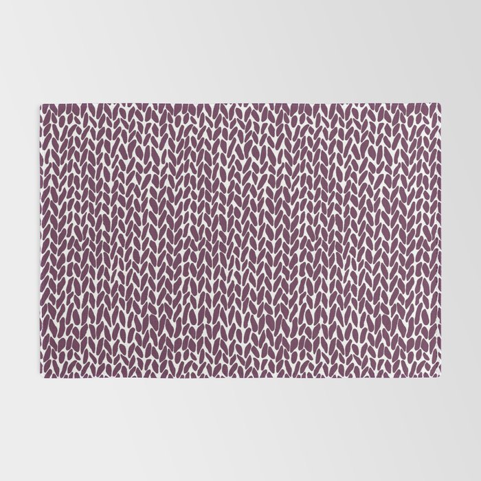 Hand Knit Plum Rug Gallery Image 2