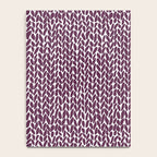 Hand Knit Plum Notebook Gallery Image 4