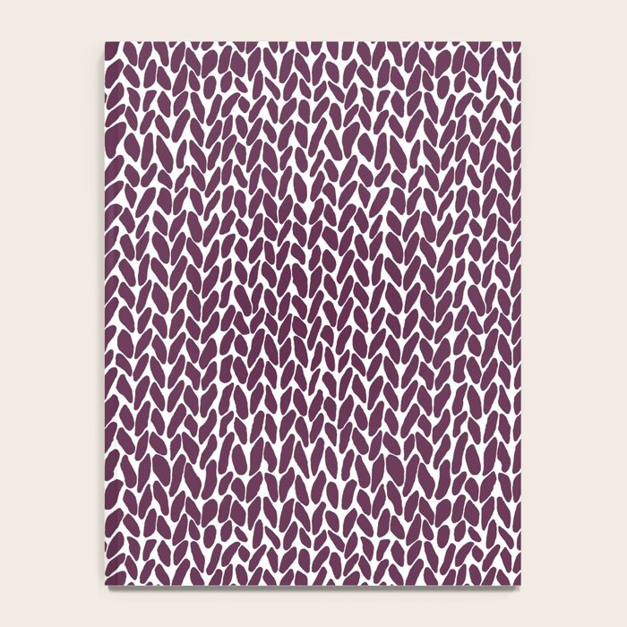 Hand Knit Plum Notebook Gallery Image 4