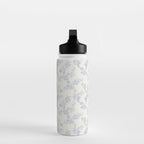 Vintage Toile Floral - Blue and White Water Bottle Gallery Image 3