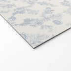 Vintage Toile Floral - Blue and White Welcome Mat Gallery Image 2