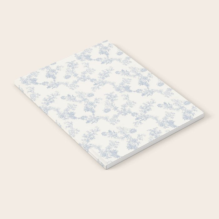 Vintage Toile Floral - Blue and White Notebook Gallery Image 2