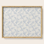 Vintage Toile Floral - Blue and White Serving Tray Gallery Image 1