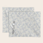 Vintage Toile Floral - Blue and White Placemat Gallery Image 1